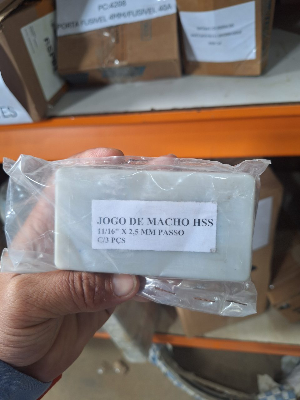 JOGO DE MACHO MANUAL HSS 11/16" X 2,5MM PC: 4084