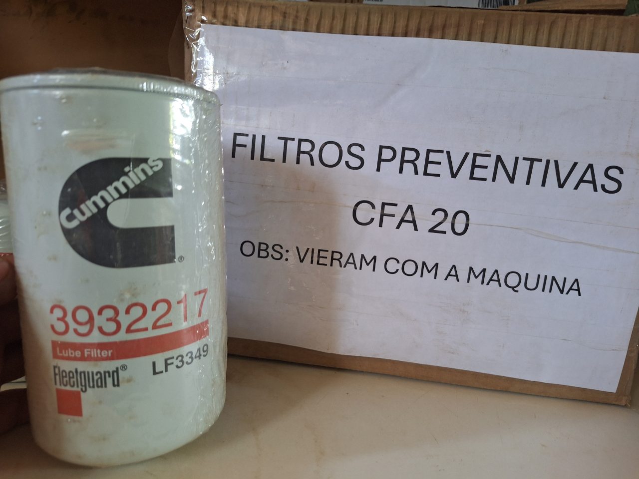 FILTRO DE ÓLEO LUBRIFICANTE BLINDADO FLEETGUARD LF3349