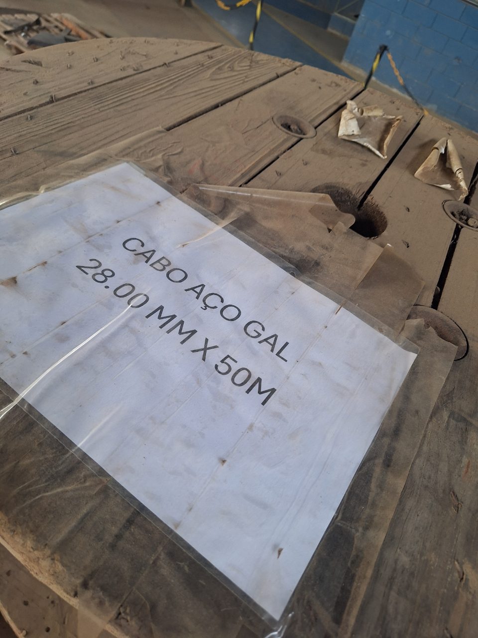 CABO DE AÇO GALVANIZADO 28MM X 50M