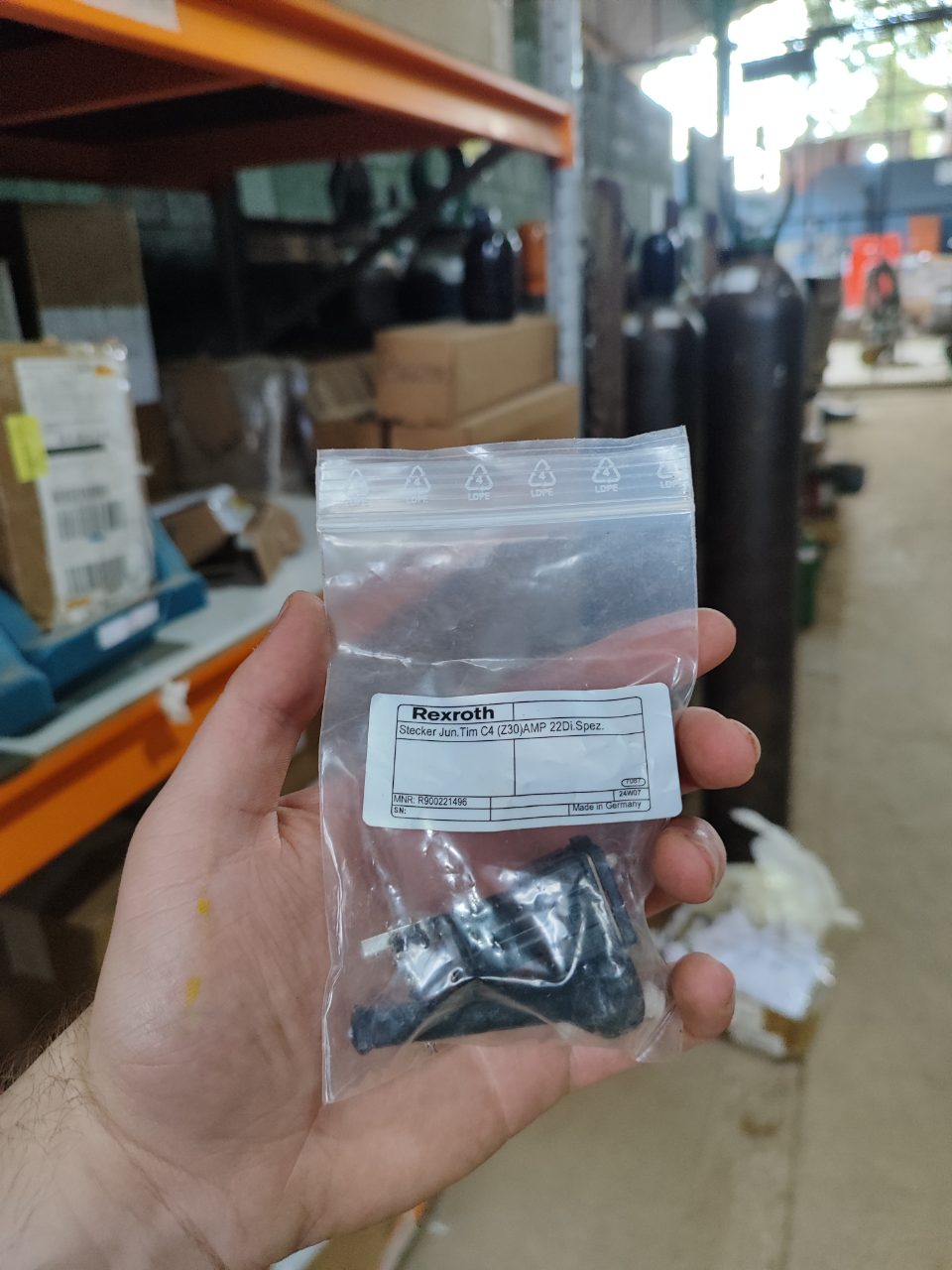 CONECTOR ELÉTRICO PARA SOLENOIDE REXROTH JUNIOR TIMER  (SD26- 01 PEÇAS SOBRESSALENTES) 