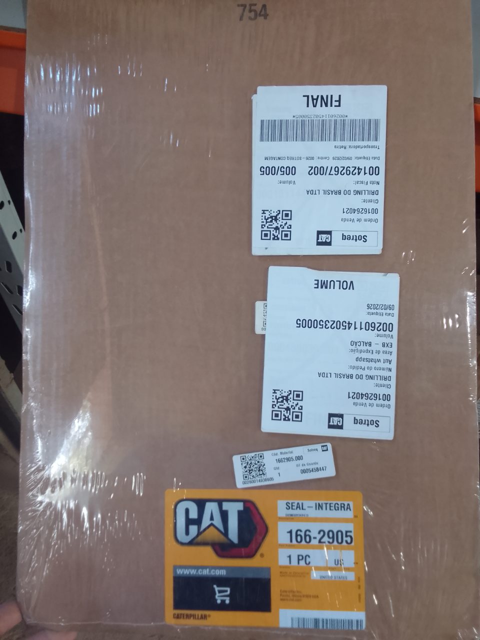 JUNTA DE VEDAÇÃO INTEGRADA CATERPILLAR 166-2905