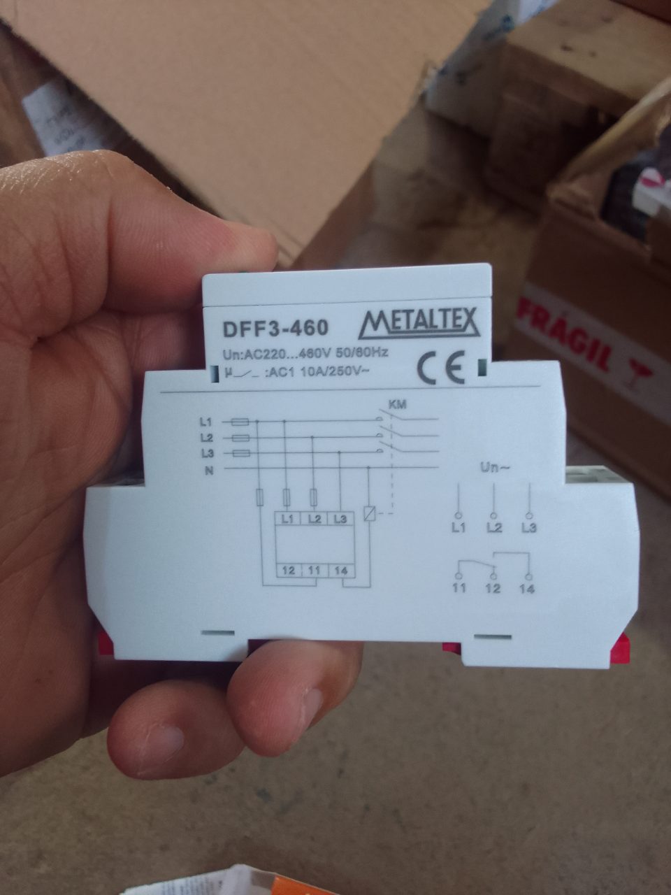 RELÉ FALTA DE FASE METALTEX DFF3-460 220-460V