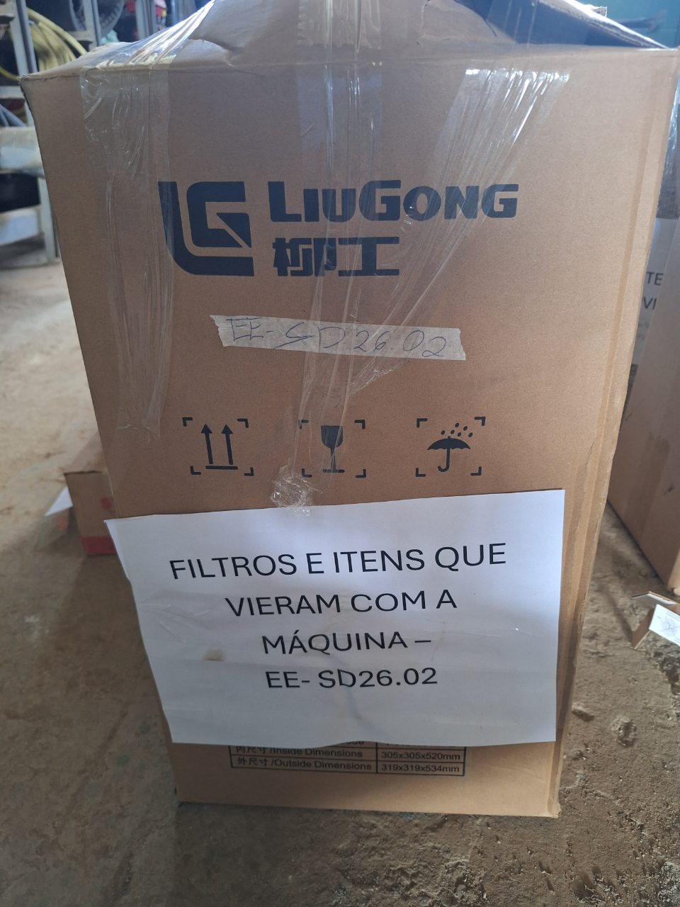 KIT DE FILTROS E ITENS DE REVISÃO PARA MÁQUINA LIUGONG