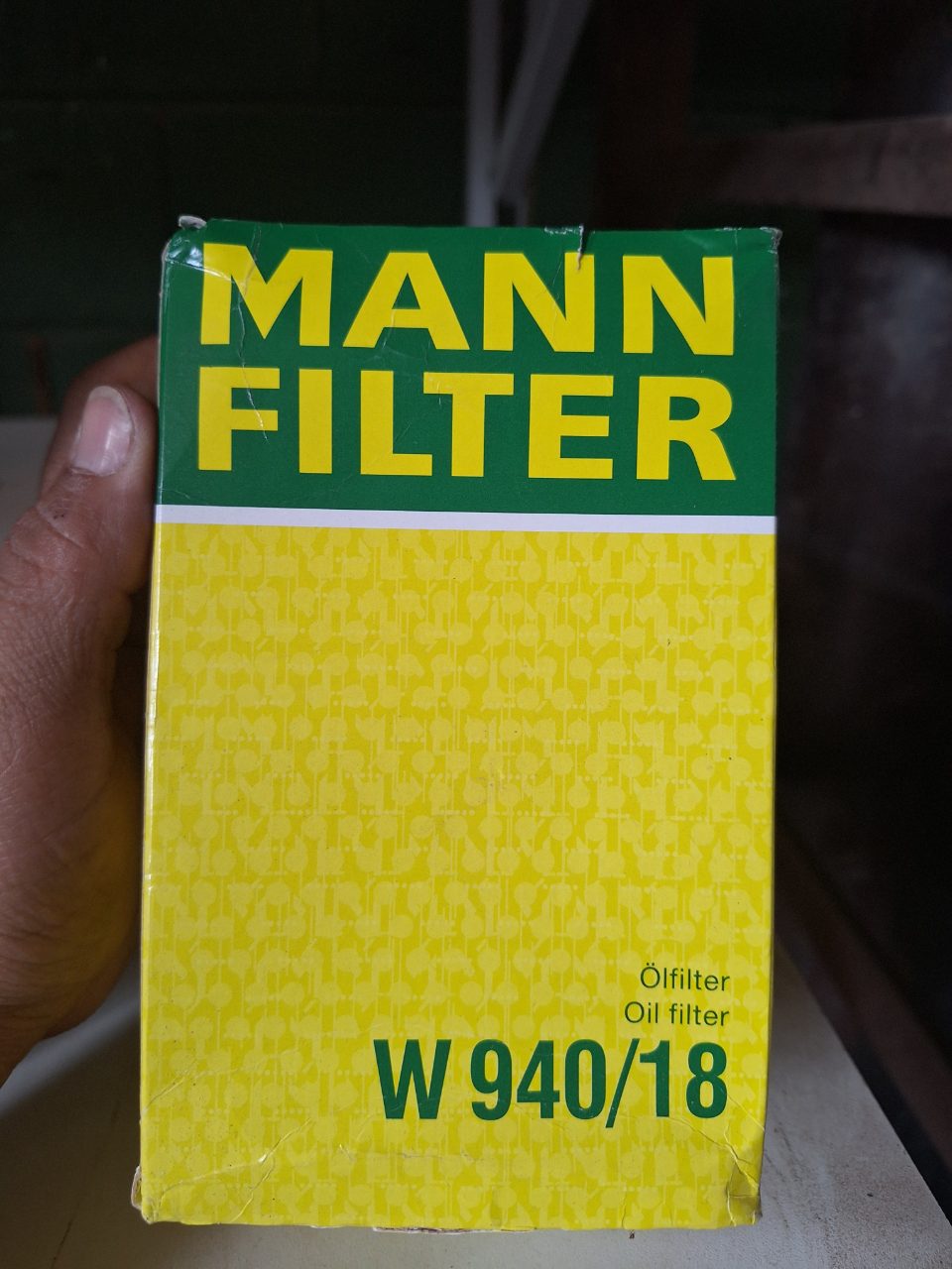 FILTRO DE ÓLEO LUBRIFICANTE BLINDADO MANN W 940/18