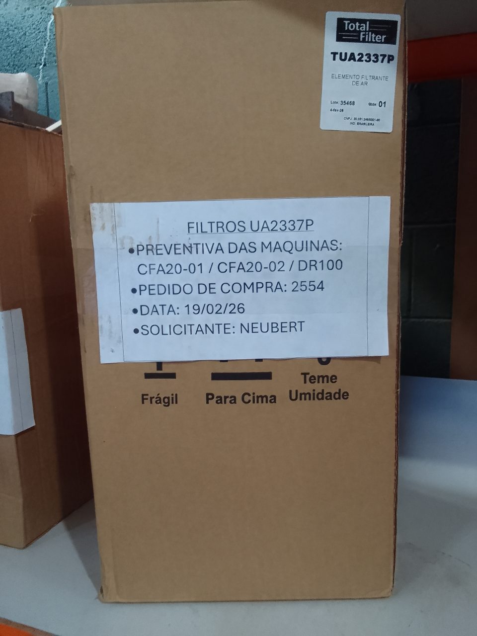 ELEMENTO FILTRANTE DE AR TOTAL FILTER TUA2337P