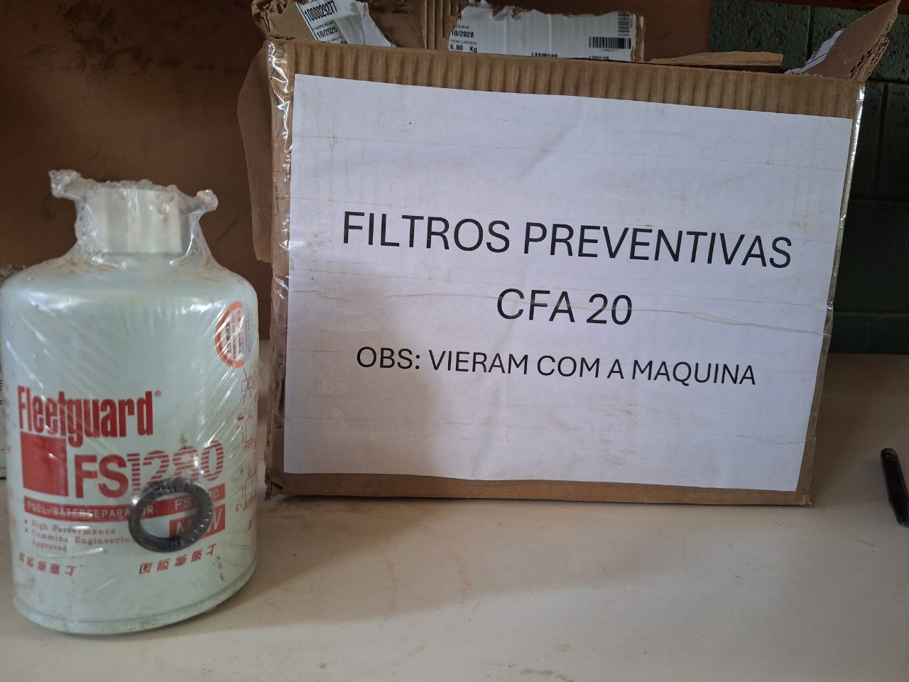 FILTRO SEPARADOR DE ÁGUA FLEETGUARD FS1280