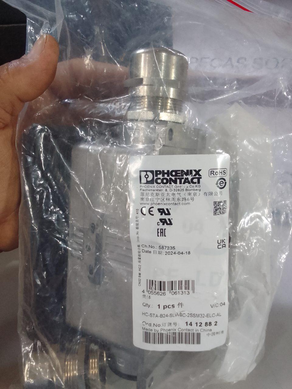 CARCAÇA BASE CONECTOR MULTIPOLAR B24 2XM32