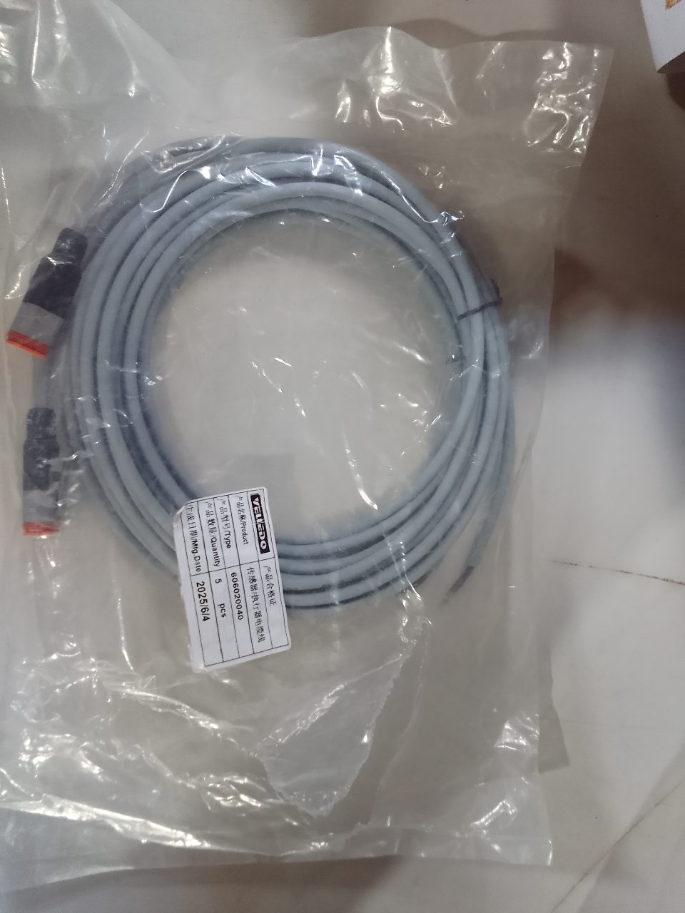 CABO PARA SENSOR E ATUADOR INDUSTRIAL COM CONECTOR