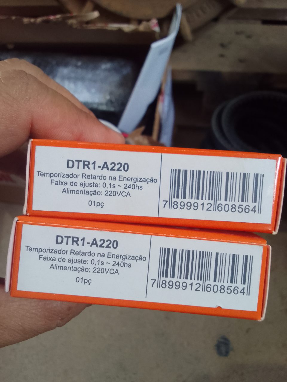 RELÉ TEMPORIZADOR RETARDO NA ENERGIZAÇÃO DTR1 220VCA
