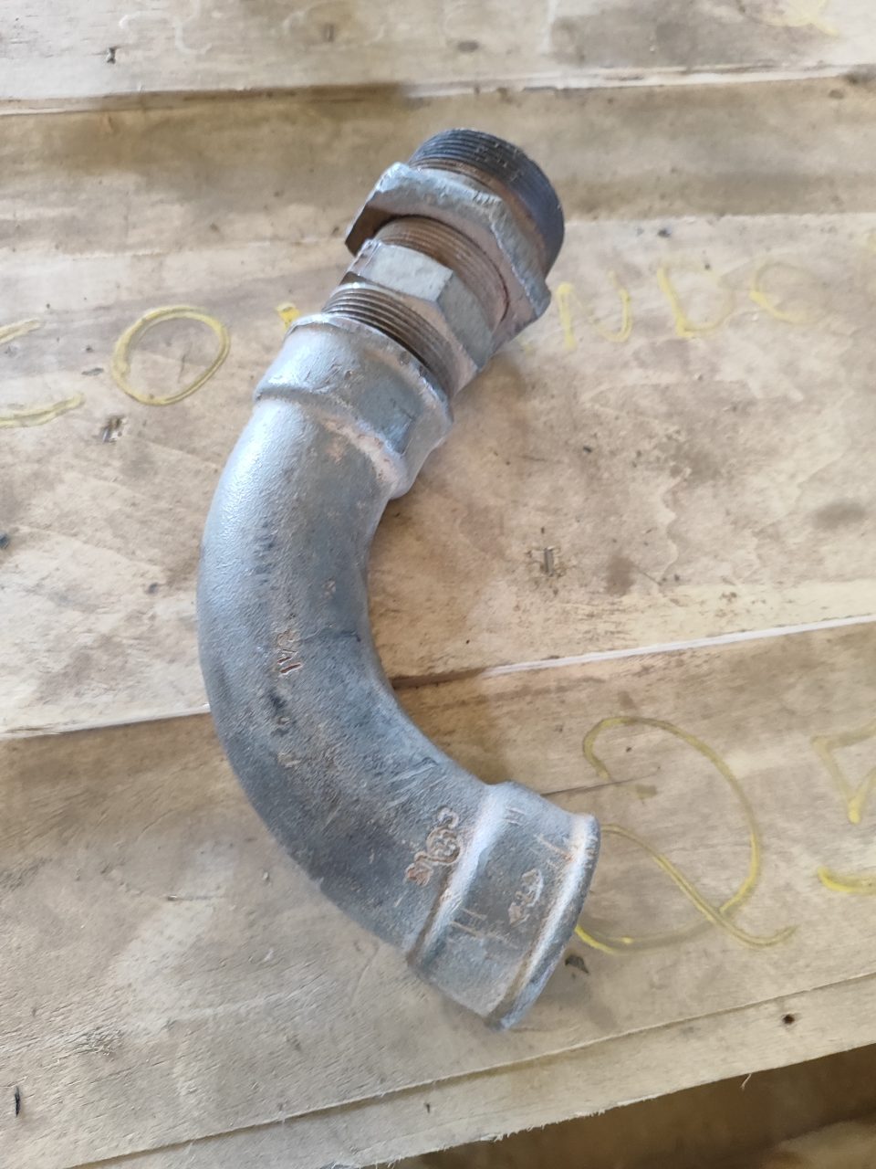 CURVA 90 GRAUS FERRO MALEÁVEL GALVANIZADO