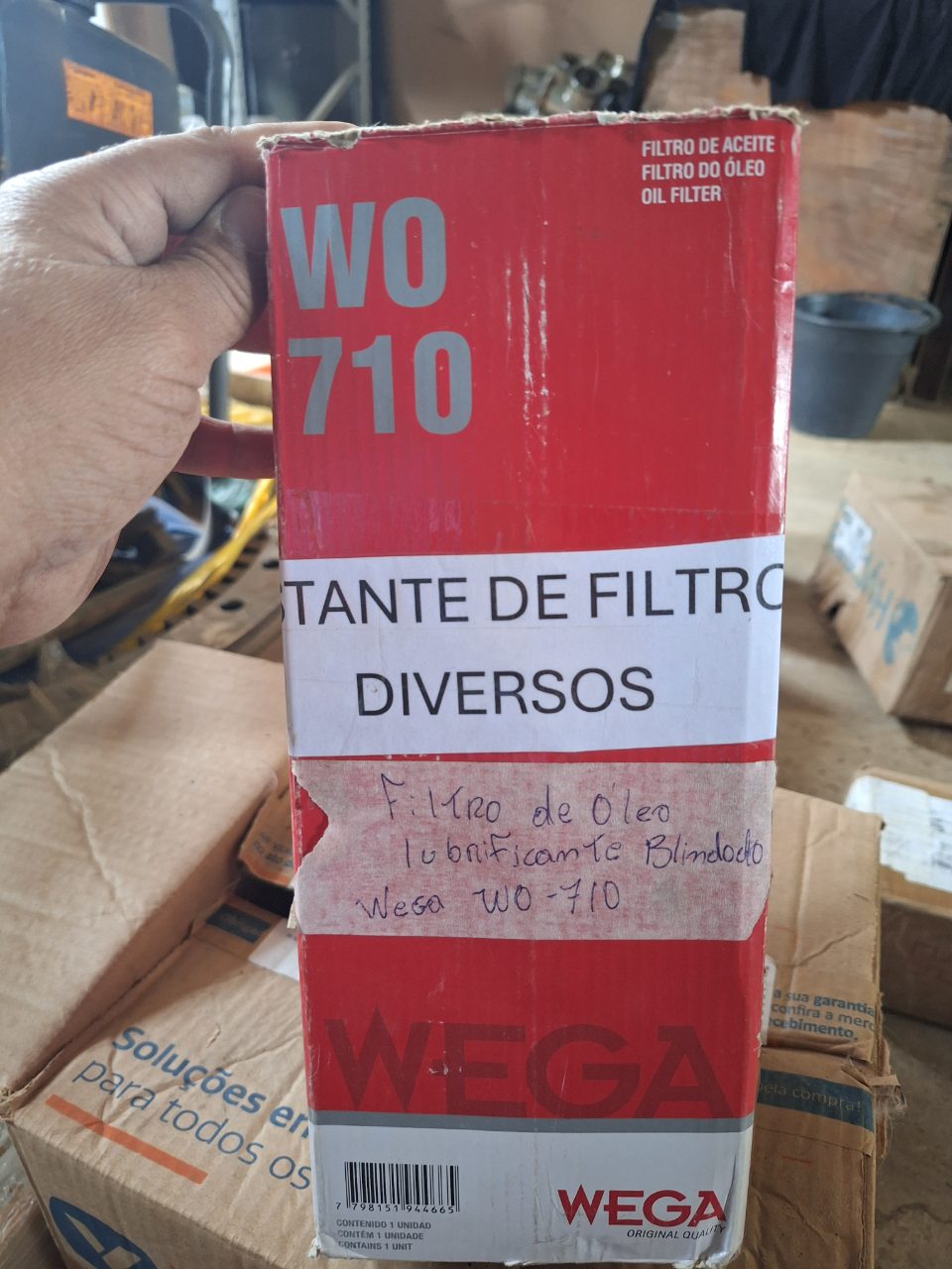 FILTRO DE ÓLEO LUBRIFICANTE BLINDADO WEGA WO-710
