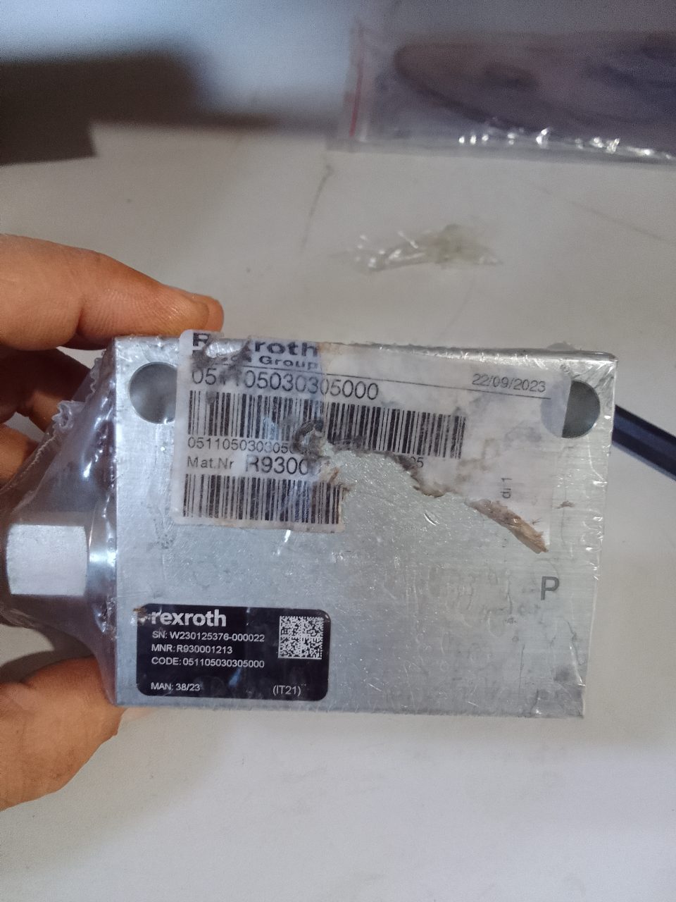 VÁLVULA HIDRÁULICA REXROTH R930001213